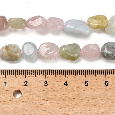 Natural Morganite Beads Strands G-P497-01E-33-1