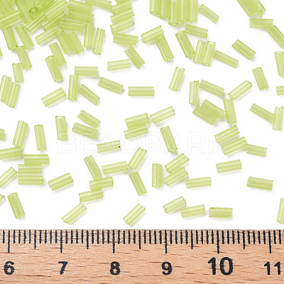 Transparent Glass Bugle Beads SEED-N005-001-C13-1