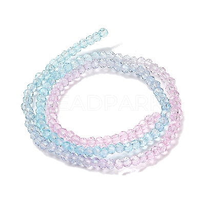 Transparent Painted Glass Beads Strands LS-DGLA-A034-T2mm-A22-1