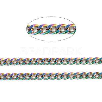 PVD Vacuum Plating 304 Stainless Steel Cuban Link Chains CHS-K016-03B-MC-1