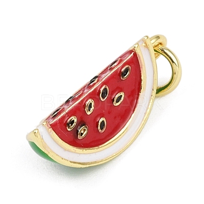 Brass Enamel Pendants KK-L231-19G-1