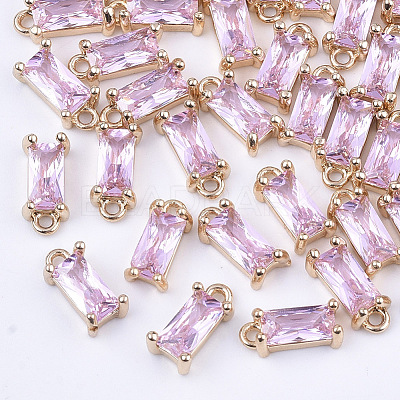 Transparent Glass Charms X-GLAA-T007-13G-1