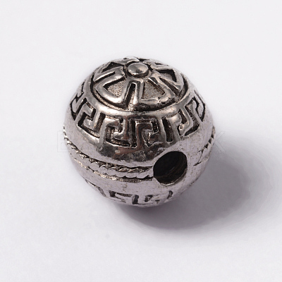 Tibetan Style Alloy 3 Hole Guru Beads TIBEB-YC65989-AS-1