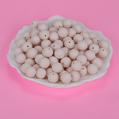 Round Silicone Focal Beads SI-JX0046A-125-1