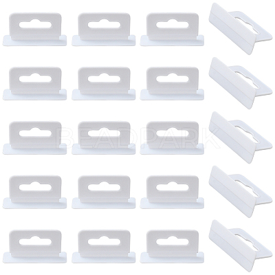 80Pcs Rectangle PP with PE Hanging Tabs KY-CP0001-35B-1