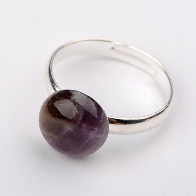 Natural Gemstone Rings RJEW-JR00105-1