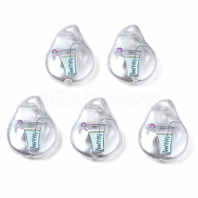 3D Printed ABS Plastic Imitation Pearl Beads KY-S163-419-1