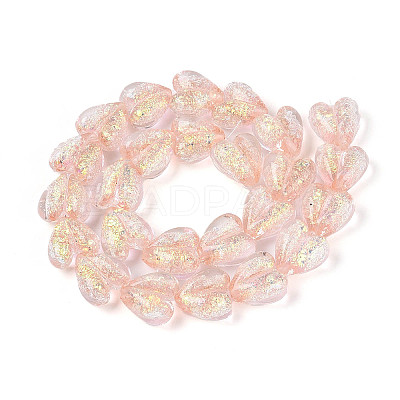 Handmade Foil Lampwork Beads Strands FOIL-T008-08D-1