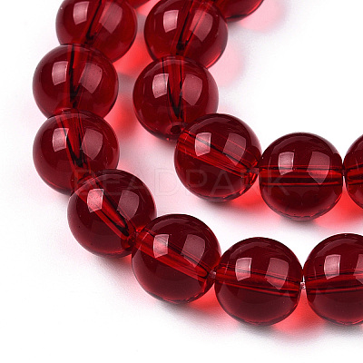 Transparent Glass Beads Strands GLAA-T032-T8mm-20-1
