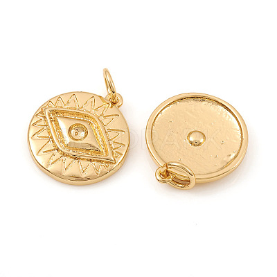 Brass Pendant Rhinestone Settings LS-KK-I672-46G-1