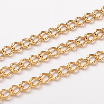 3.28 Feet Ion Plating(IP) 304 Stainless Steel Twisted Chains X-CHS-H007-24G-1