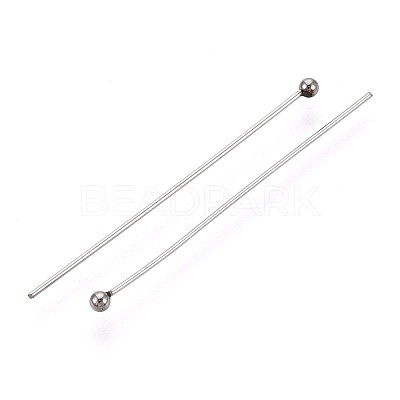 304 Stainless Steel Head Pins STAS-T065-35mm-20P-1