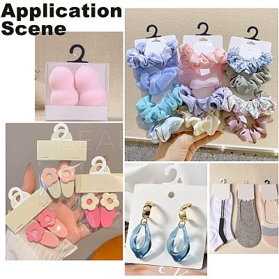 300Pcs 3 Colors Plastic Sock Hooks FIND-NB0002-89-1