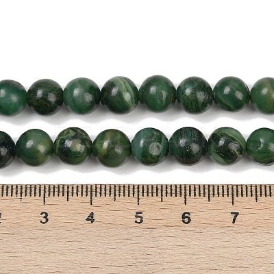  Natural African Jade Beads Strands G-K091-4mm-1