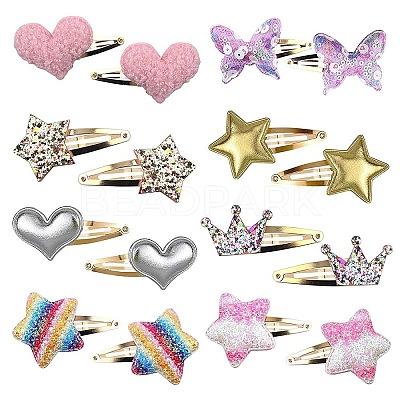 Imitation Leather Snap Hair Clips PW-WG4DE66-01-1