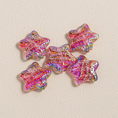 15Pcs Printed Resin Beads RESI-CJC0006-036P-1