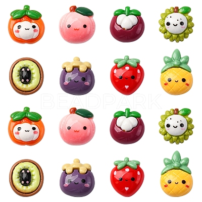 50Pcs Opaque Cartoon Resin Cabochons CRES-FS0001-19-1
