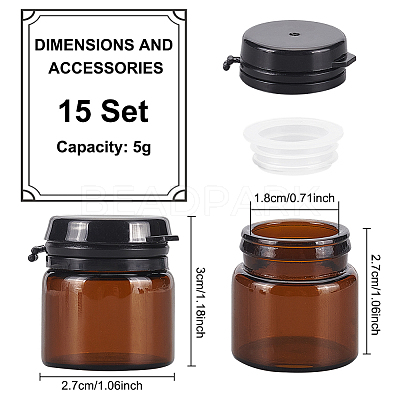 Glass Portable Cream Jar MRMJ-WH0064-48A-1