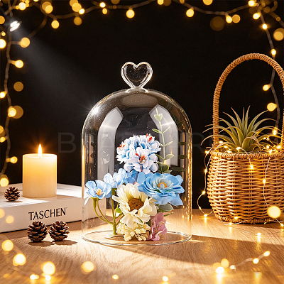 Heart Arch Glass Dome Cover DIY-WH0933-20F-1