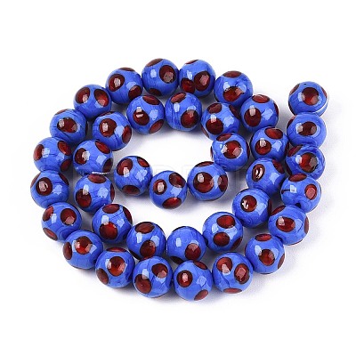 Handmade Lampwork Beads Strands LAMP-N037-02B-1