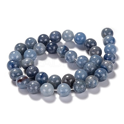 Dyed & Heated Natural Blue Aventurine Beads X1-G-F380-8mm-1