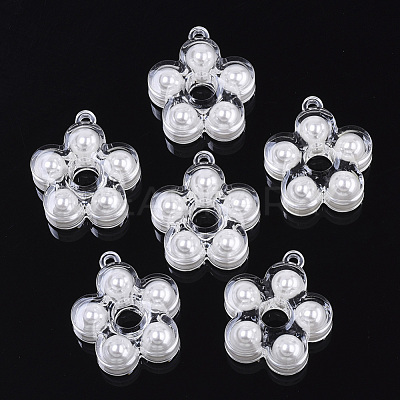 Transparent Acrylic Pendants X-TACR-R146-012-1