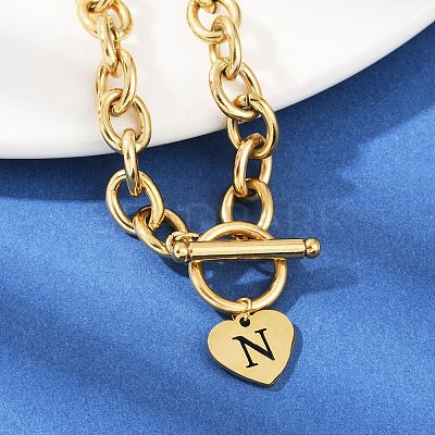 Golden 304 Stainless Steel Charm Bracelets LS-NJEW-K284-01G-N-1