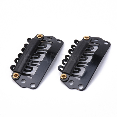Spray Painted Iron Snap Hair Clips OHAR-S195-17-1