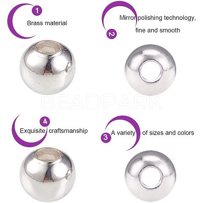 Brass Spacer Beads KK-PH0034-44-1