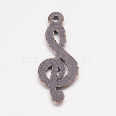 Treble Clef Pendants TIBEP-R315-R-FF-1