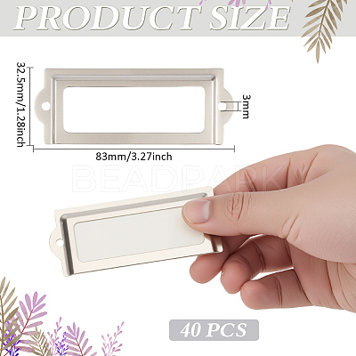 40Pcs Iron Label Frame FIND-MA0001-20P-1