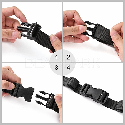 POM Plastic Side Release Buckles X-KY-R001-01-1