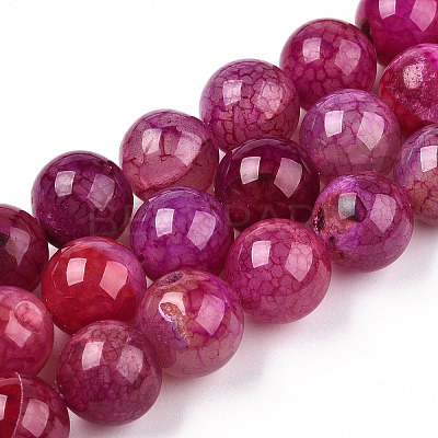 Natural Dragon Veins Agate Dyed Beads Strands G-H290-A01-02B-1