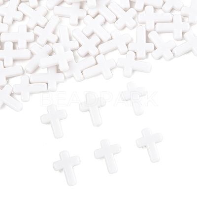 200Pcs Opaque Acrylic Beads SACR-FS0001-39I-1