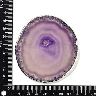 Natural Agate Coaster AJEW-NH0001-04G-02-1