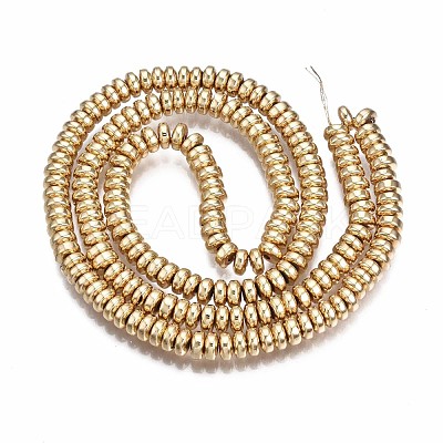 Electroplate Non-magnetic Synthetic Hematite Bead Strands G-Q465-19KC-1