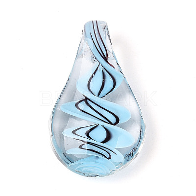 Handmade Lampwork Pendants LAMP-N034-03C-1