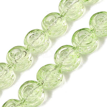 Baking Paint Transparent Glass Beads Strands GL-CBA2ED2-04G-1