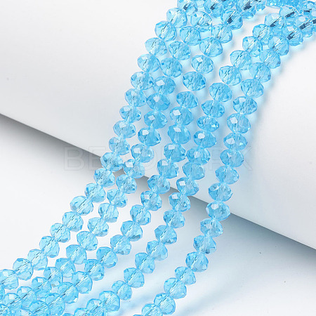 Glass Beads Strands EGLA-A034-T10mm-D08-1
