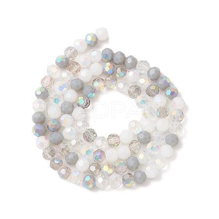Electroplate Glass Beads Strands EGLA-YW0002-A03-1