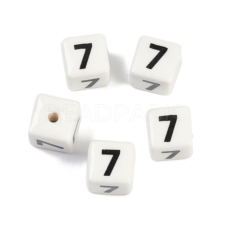 Glazed Porcelain Beads PORC-R003-07-07-1