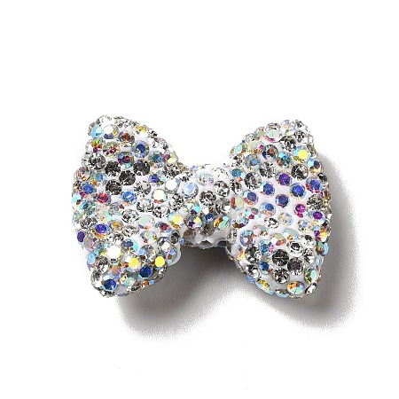 Polymer Clay Rhinestone Beads RGLA-D050-03A-1