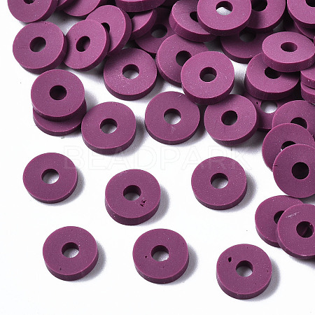 Handmade Polymer Clay Beads X-CLAY-Q251-6.0mm-B05-1