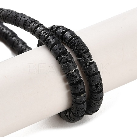 Synthetic Lava Rock Dyed Beads Strands G-H311-10-06-1