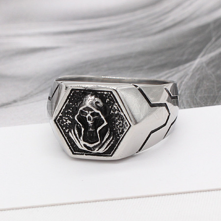 316L Surgical Stainless Steel Finger Rings for Men FS-WG2869D-01-1