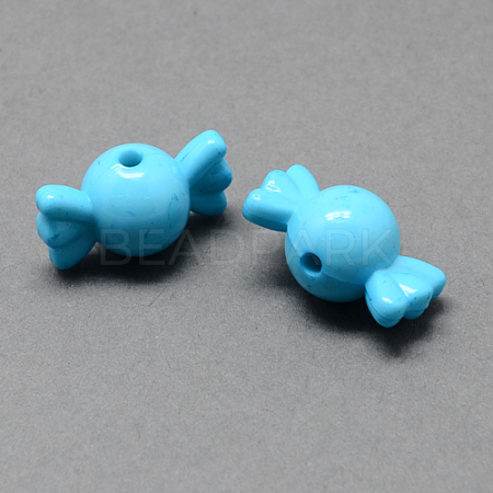 Solid Color Acrylic Beads SACR-R808-05-1