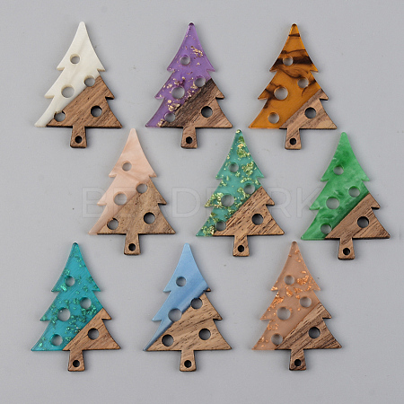 Resin & Walnut Wood Pendants RESI-S389-030A-1