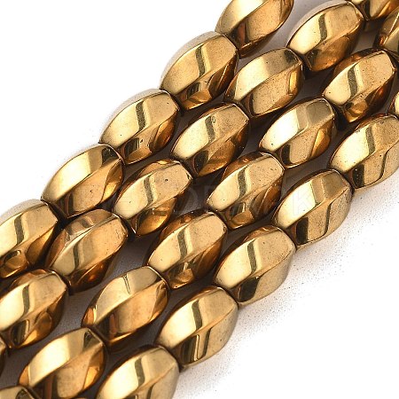 Electroplated Synthetic Non-magnetic Hematite Beads Strands G-P545-G02-02F-1