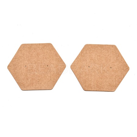Kraft Paper Earring Displays Cards CDIS-H005-01-1