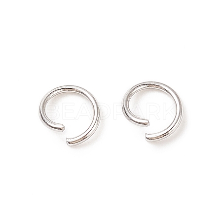 304 Stainless Steel Jump Rings STAS-R049-6x0.8mm-1